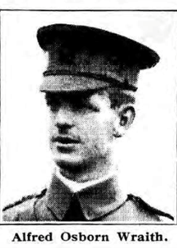 13 June 1917 : Major Alfred Osborn Wraith