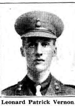 18 June 1917 : Leonard Patrick Vernon M.C.
