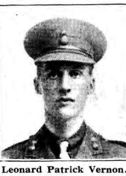 18 June 1917 : Leonard Patrick Vernon M.C.