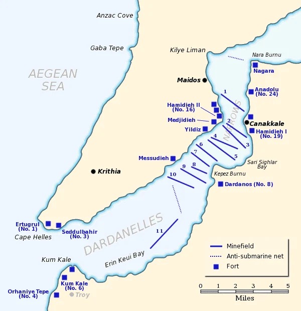 Naval Operations In Dardanelles
