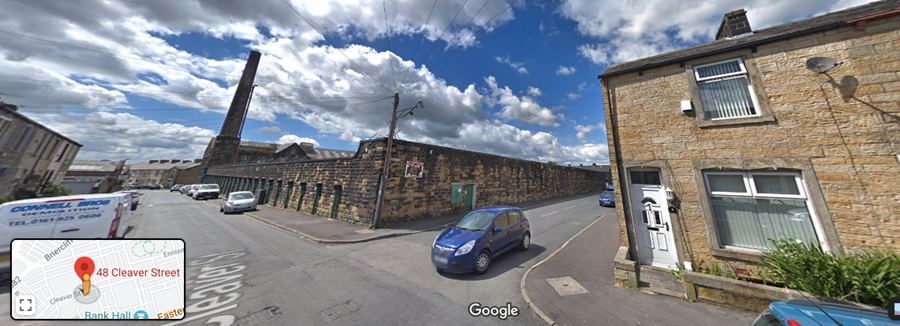 48 Cleaver St, Burnley and Mill. (c) Google Street View 2020