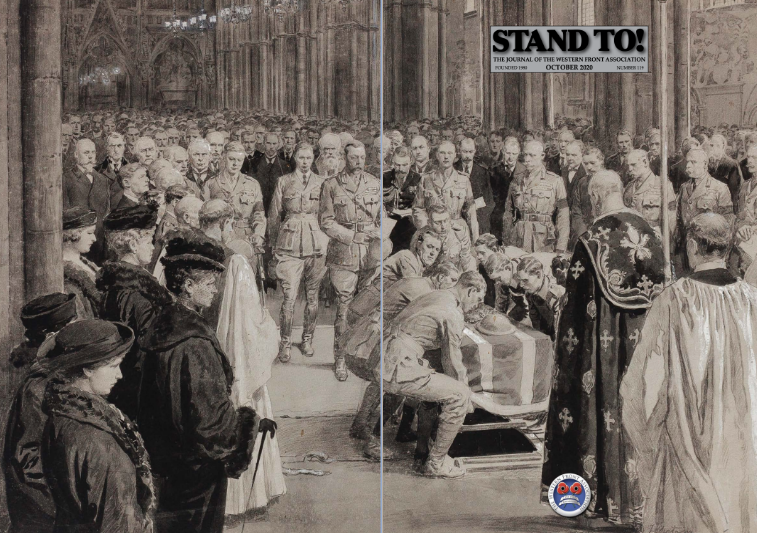 The burial of the Unknown Warrior in Westminster Abbey by Fortunino Matania (1881-1963).  Published on 20 November, 1920 in The Sphere magazine.