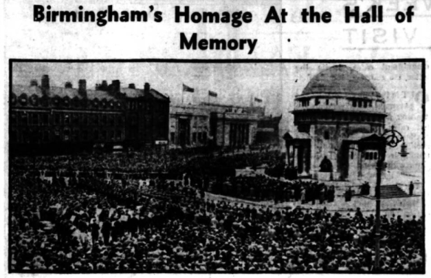 Birmingham Daily Gazette 12 November 1938