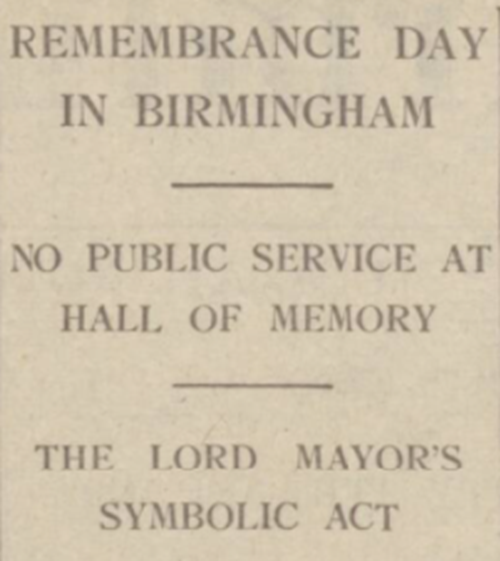 The Birmingham Post. 12 November 1940