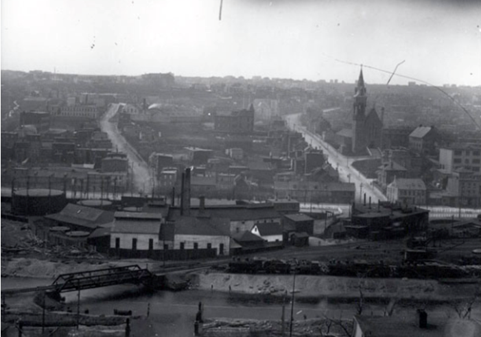 St. John's West End, n.d. The west end of St. John's became increasingly industrialized after the Great Fire of 1892. Courtesy of Archives and Special Collections, QEII Library (Coll. 137.01.07.001), Memorial University of Newfoundland, St. John's, NL.