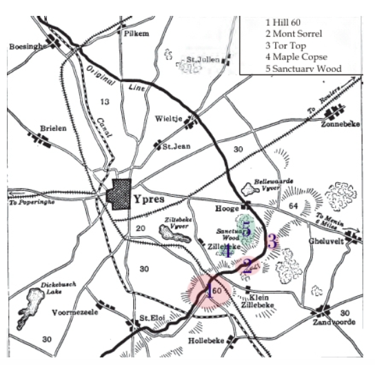 Hill 60 and nearby Hills (Wikipedia)