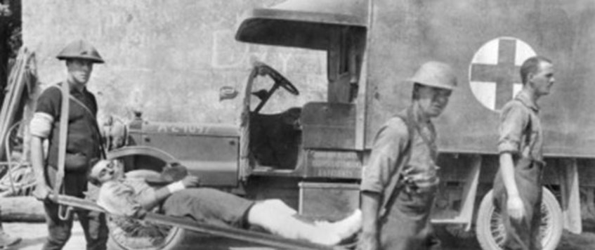 'A Field Ambulance at Arras' by Alistair Hollington
