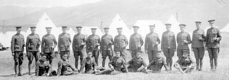 11th C.M.R. Gun Sec. [11th Canadian Mounted Rifles Machine Gun Section] Vernon Photo Company