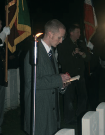 John Heap Reading His Grandfather’S Letter Of Condolence