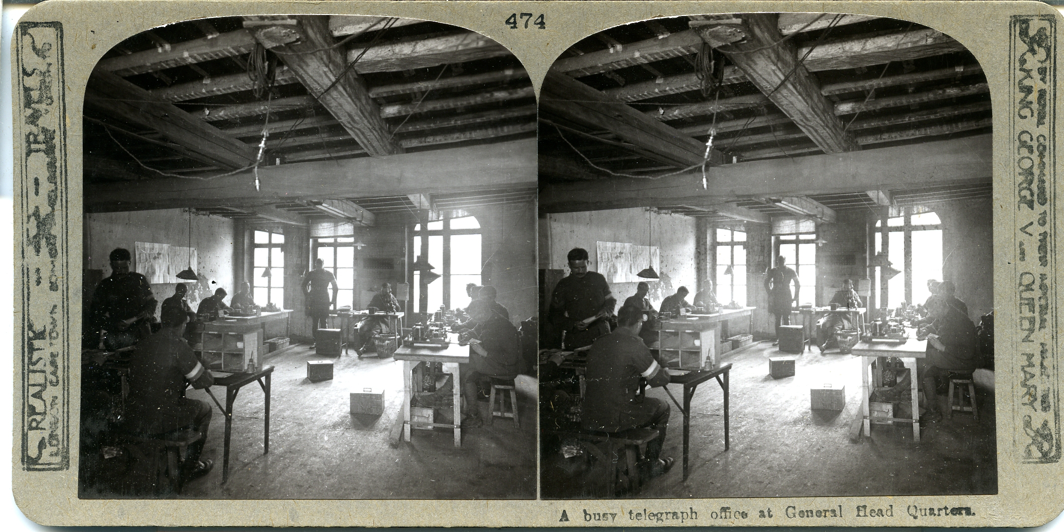 A busy telegraph office at General Head Quarters