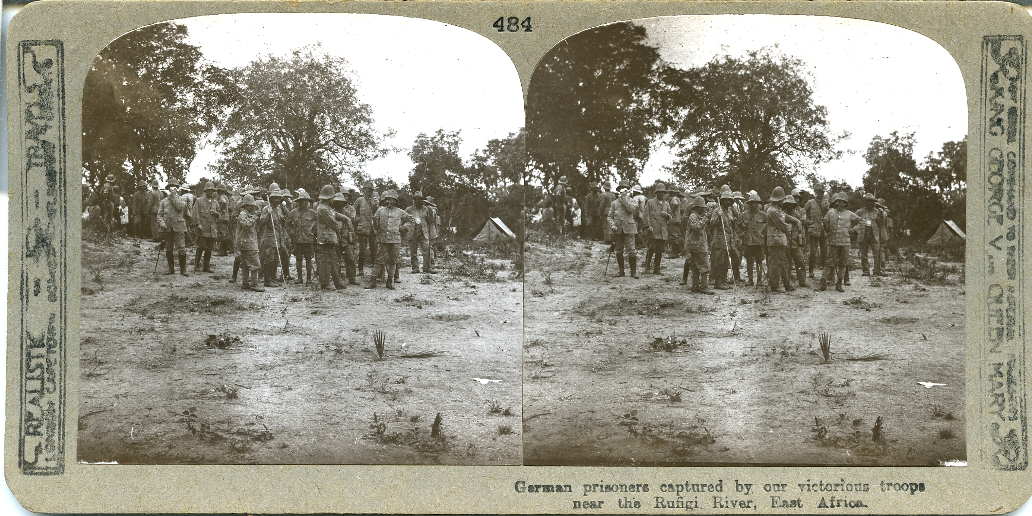German prisoners captured by our victorious troops near the Rufigi River, East Africa