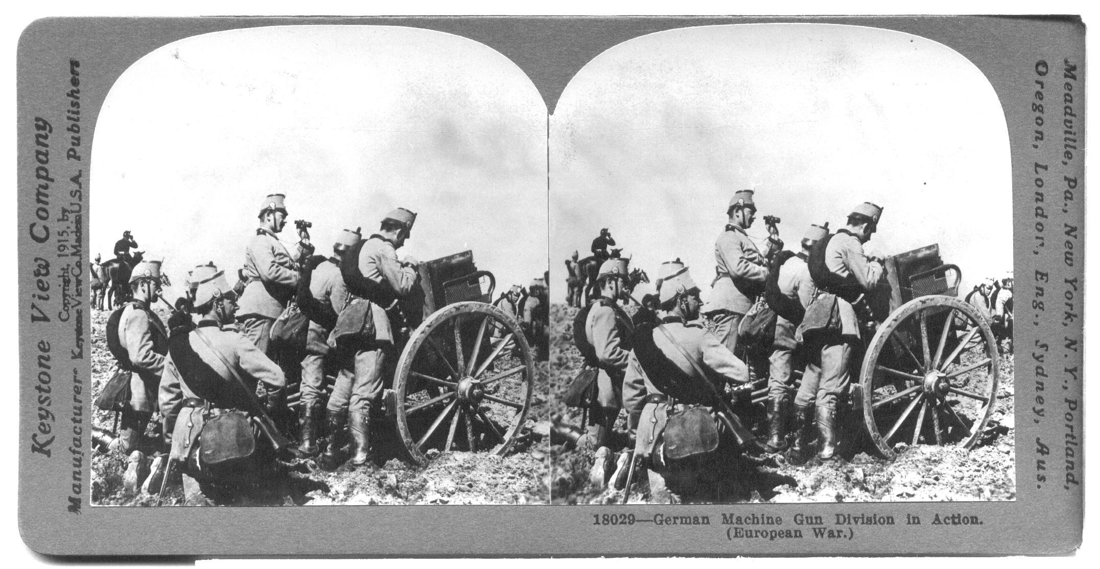 German Machine Gun Division in Action