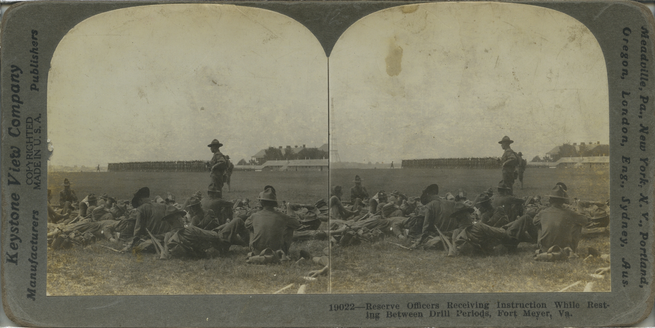 Reserve Officers Receiving InstructionWhile Resting Between Drill Periods, Fort Meyer, Va.