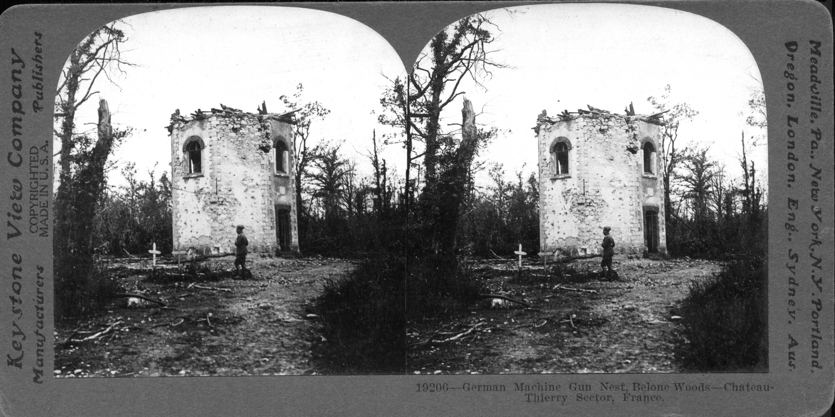 German Machine Gun Nest, Belone Woods--Chateau-Thierry Sector, France