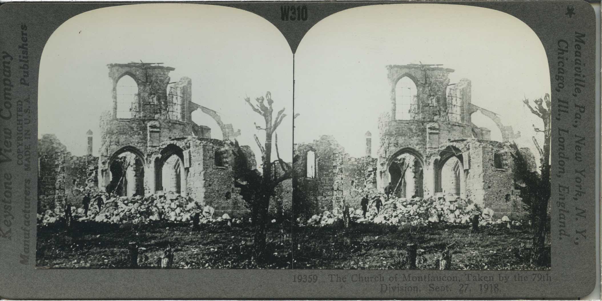 The Church of Montfaucon, Taken by the 79th Division, Sept. 27, 1918