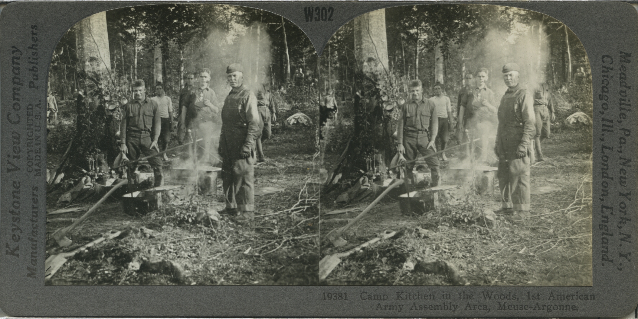 Camp Kitchen in the Woods, 1st American Army Assembly Area, Meuse-Argonne