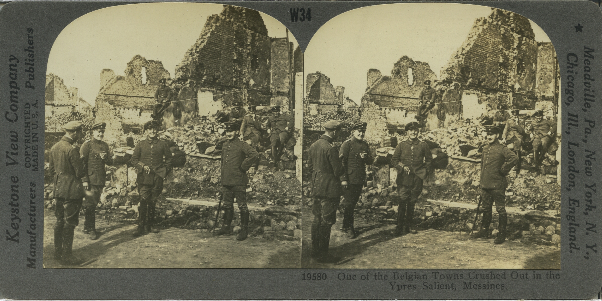 One of the Belgian Towns Crushed Out in the Ypres Salient, Messines