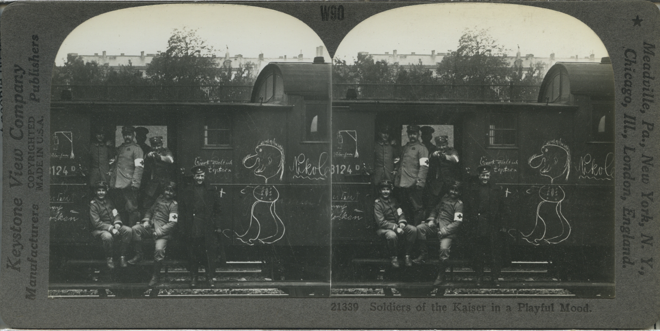 Soldiers of the Kaiser in a Playful Mood