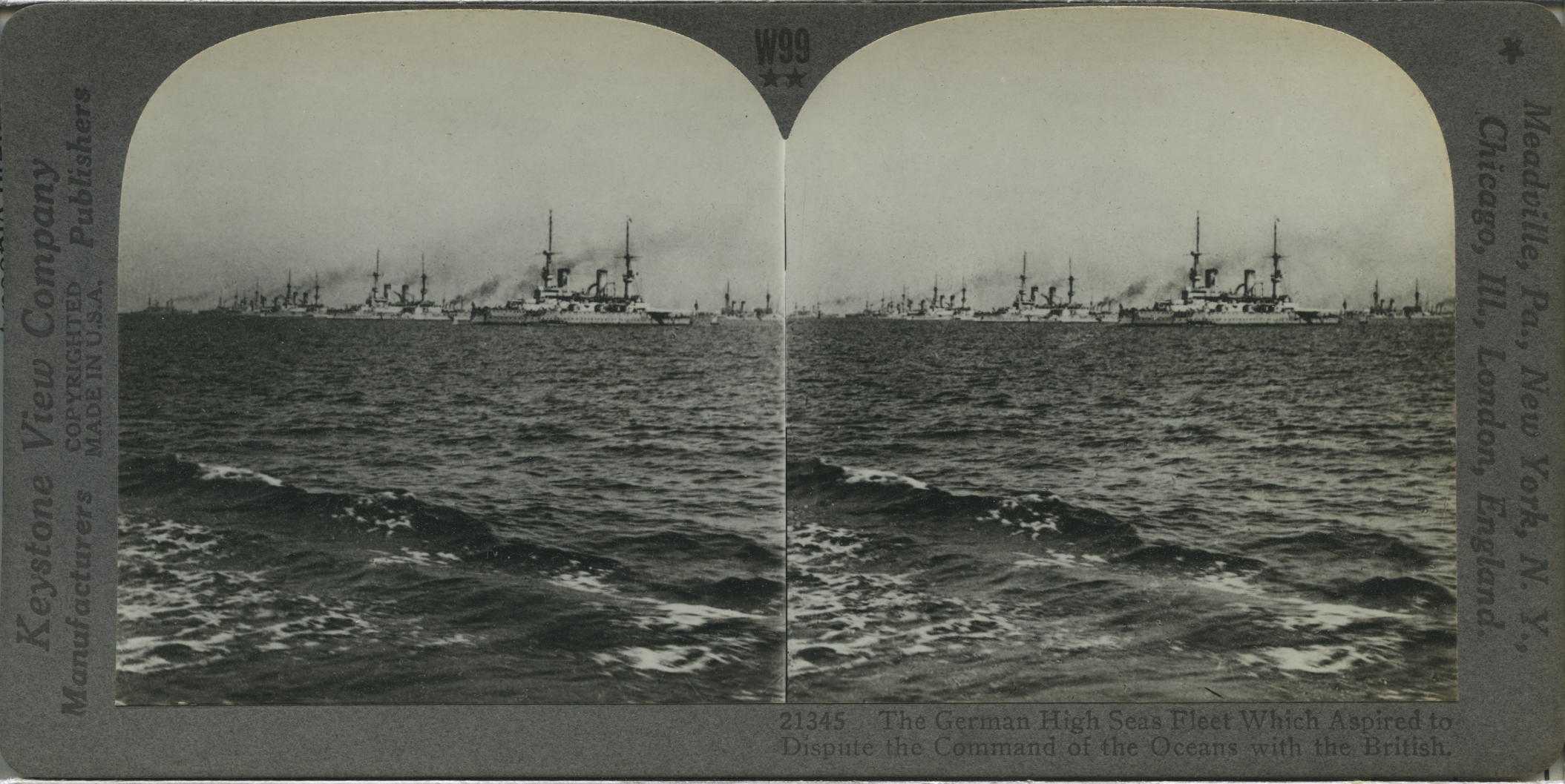 The German High Seas Fleet Which Aspired to Dispute the Command of the Oceans with the British