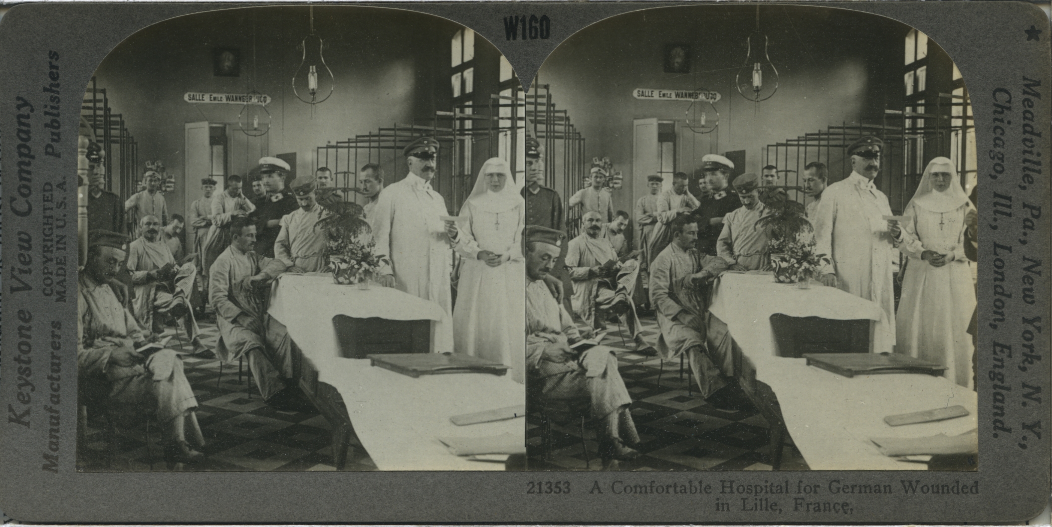 A Comfortable Hospital for German Wounded in Lille, France
