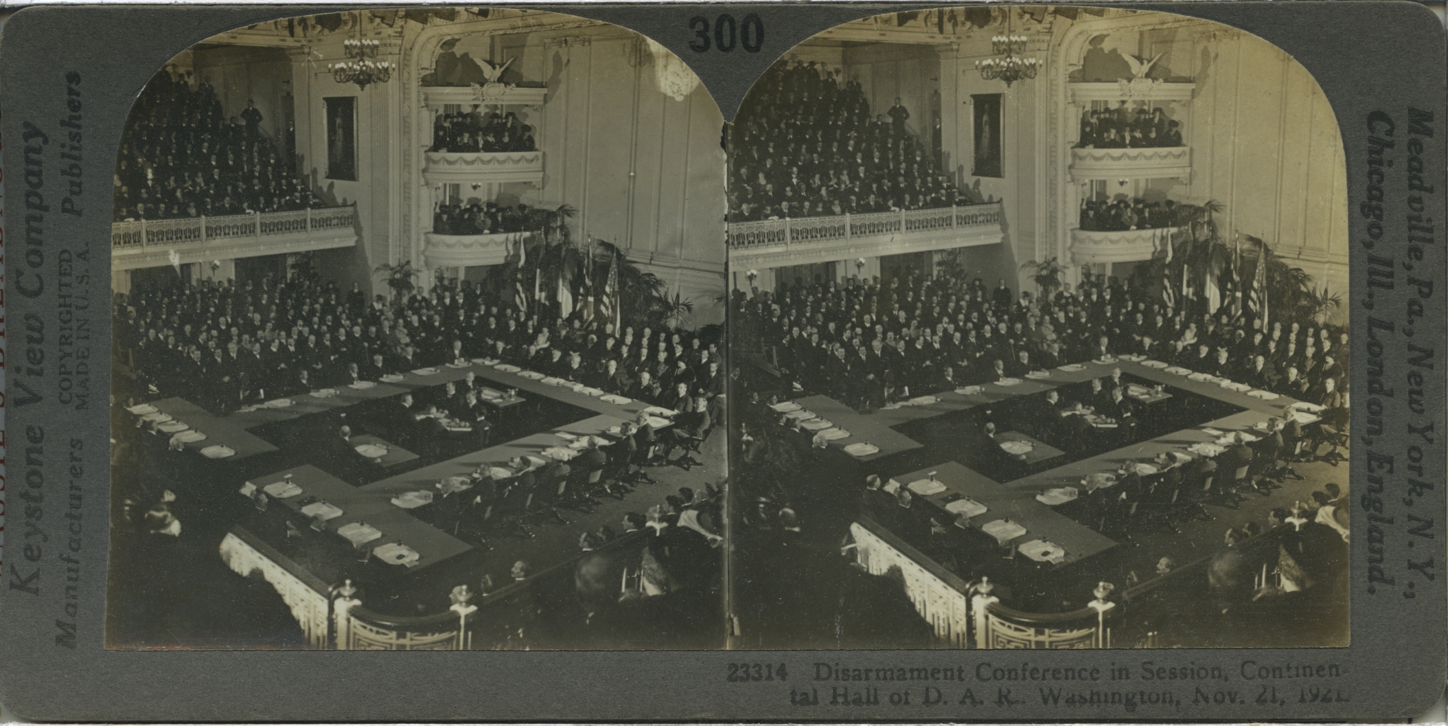 World Disarmament Conference. Delegates in Session. Continental Hall of the D.A.R., Washington, D.C., Nov. 21, 1921