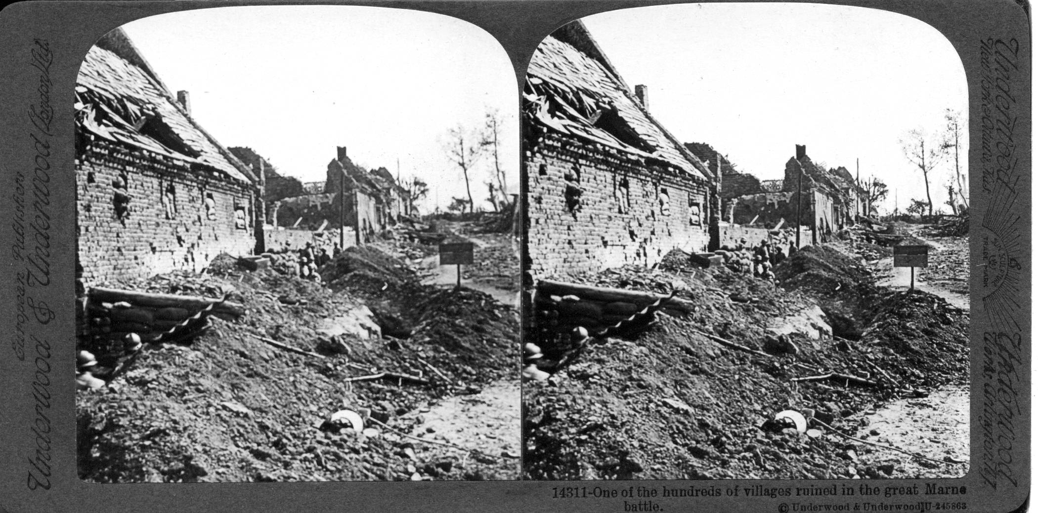 One of the hundreds of villages ruined in the great Marne battle