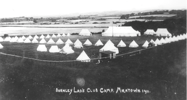 Burnley Lads' Club at Milntown Camp, Isle of Man, 1911(c) Lancashire County Council