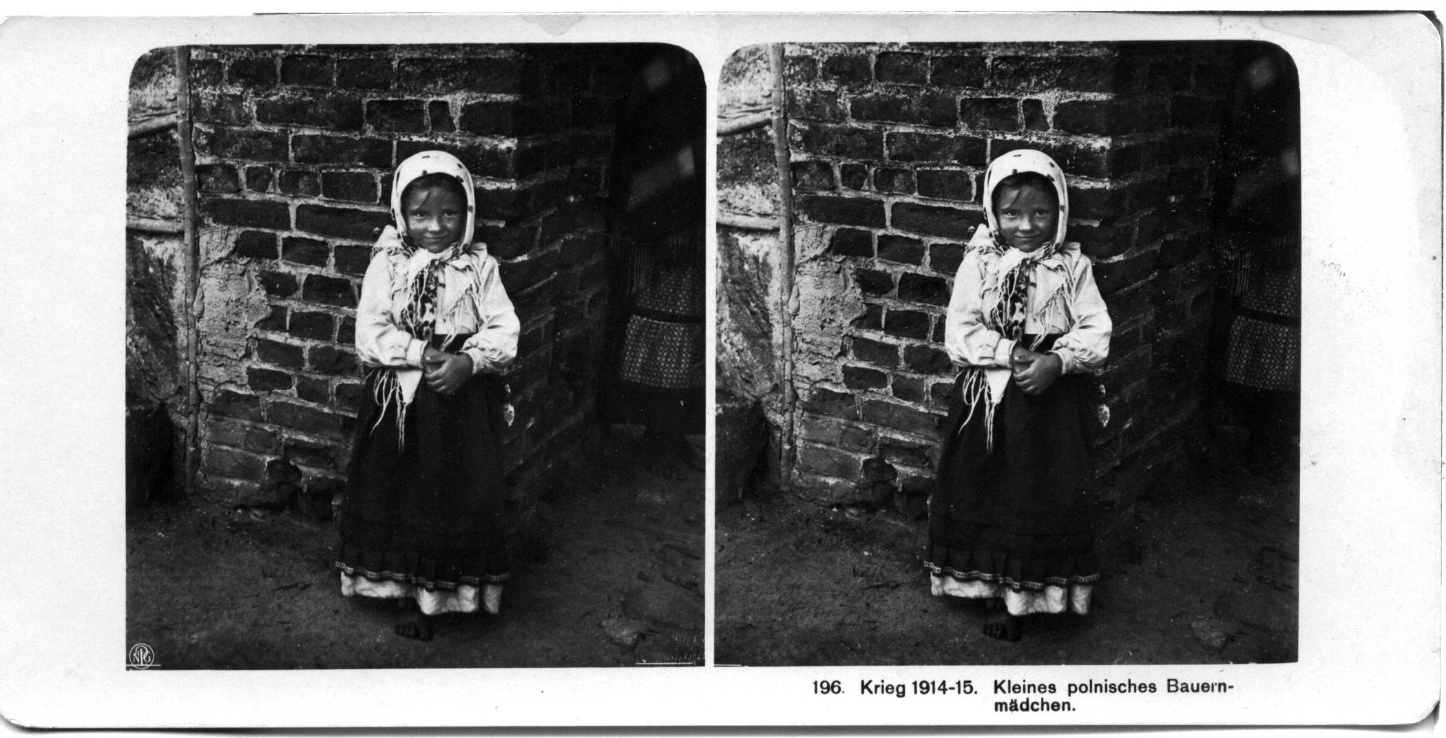 "Kleines polnisches Bauernmädchen" - Little Polish peasant girl