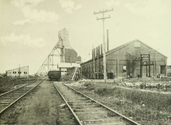 Photograph of Power House of Dome Mine, South Porcupine, early 1900s