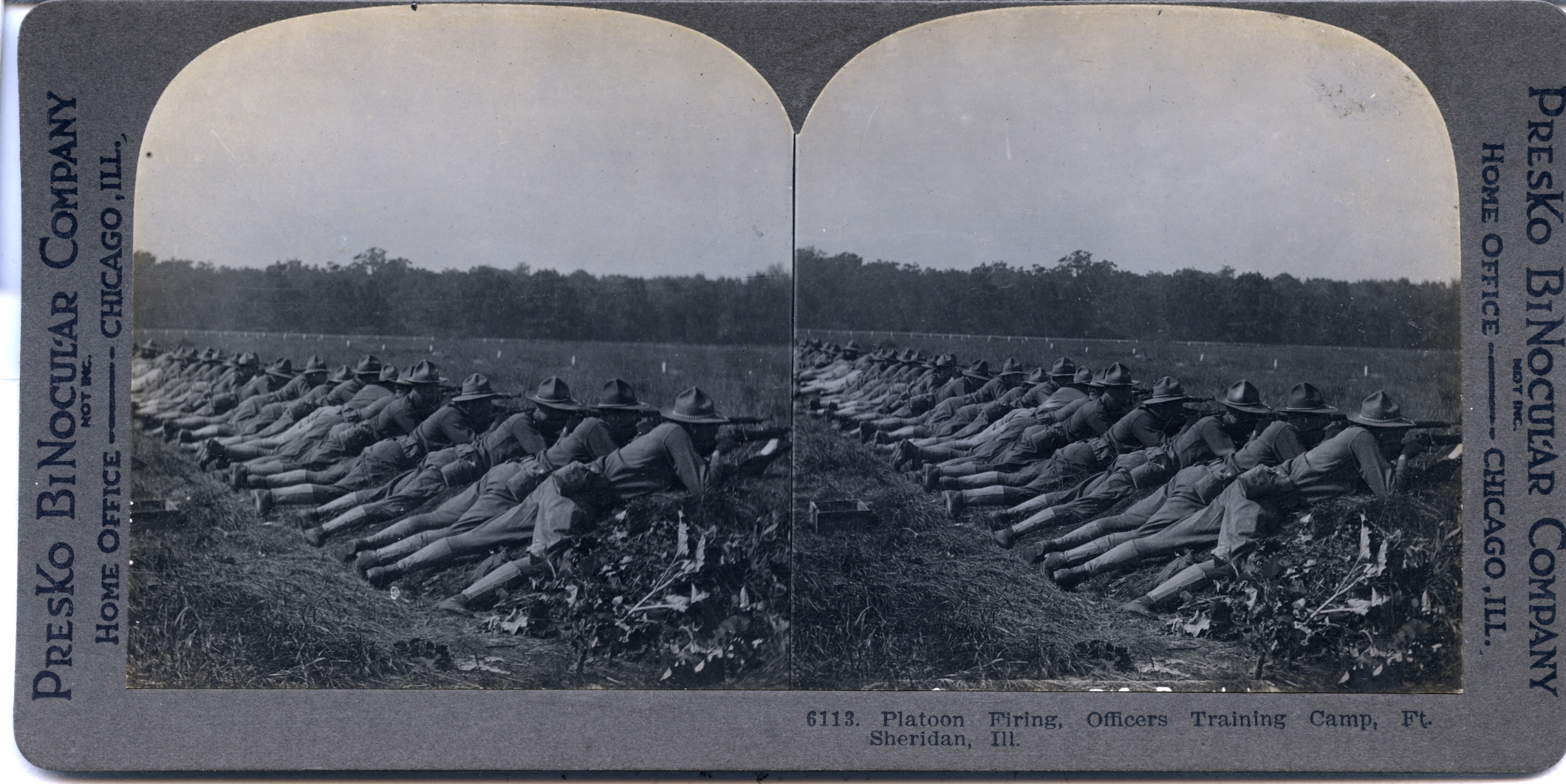 Platoon Firing, Officers Training Camp, Ft. Sheridan, Ill.