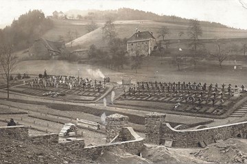 A German cemetery in the Vosges battlefield