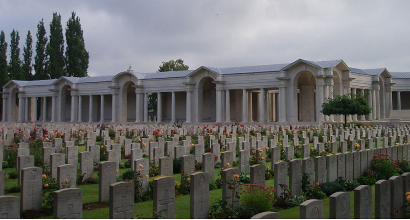 Arras Memorial and Fauberg-D'Amiens Cemetery, in Arras, France.  (CC BY SA 3.0) Carcharoth