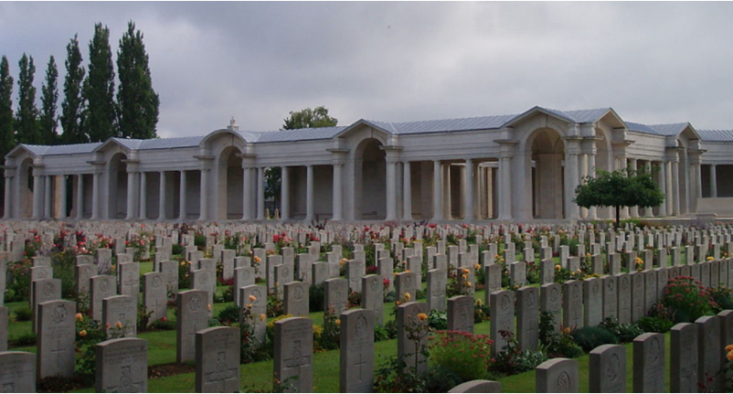 Arras Memorial and Fauberg-D'Amiens Cemetery, in Arras, France.  (CC BY SA 3.0) Carcharoth