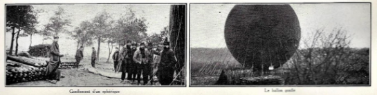 Filling of a spherical balloon - the balloon ready to go .