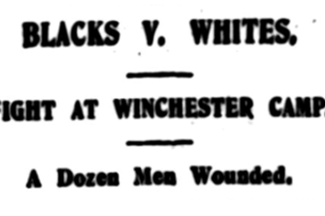 Blacks v. Whites 29 April 1919 Winchester, Hampshire