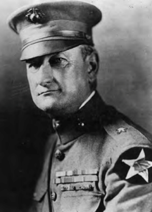 Major General Wendell C Neville, commanding general of the 2nd Division’s 4th Marine Brigade at Blanc Mont Ridge and 14th Commandant of the US Marine Corps (1929–1930). He was one of only three Marine officers to receive both the Medal of Honor and the Marine Corps Brevet Medal