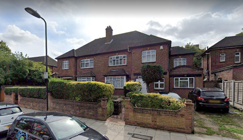 31 Woodbury Grove, Finsbury Park, London. (c) Google Street View 2021