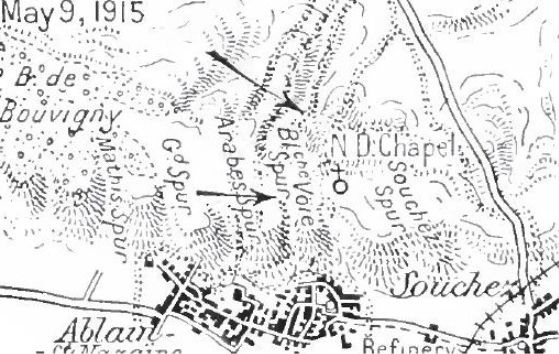 French attack on Notre Dame de Lorette, 9 May 1915