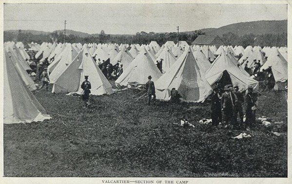 Valcartie Camp was close to the Quebec City harbour so ideal for embarkation to Britain.