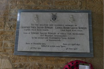 The Great War Memorials to the Bowlby Brothers