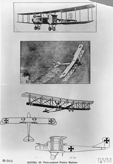 Diagram Of Twin Engined Gotha