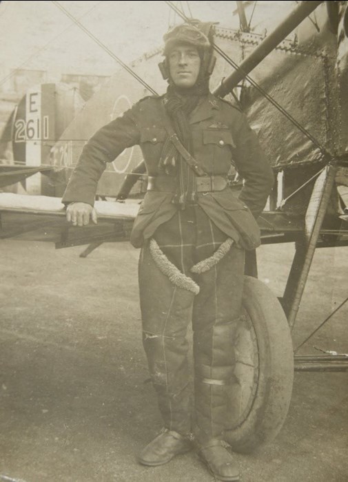 Fug Boots Being Worn By An Unknown Bristol F2B Pilot.