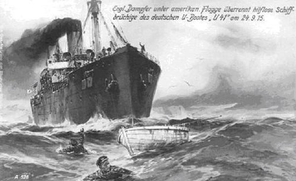 A German Propaganda Postcard Regarding The Baralong’S Role On 24 September 1915