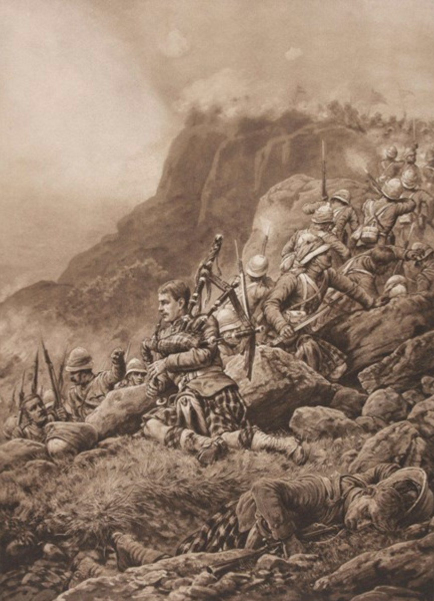 One Of The Paintings Depicting The Exploits At Dargai