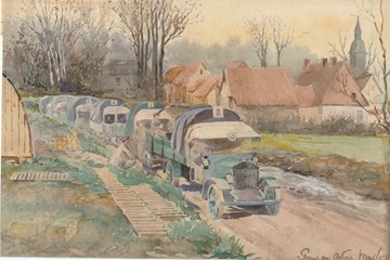 Unsigned First World War watercolours: can you help identify the artist?