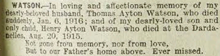 Daily Telegraph, 6 January 1917