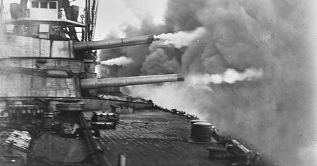 Brazilian Battleship Minas Geraes Firing A Broadside 3 (1)