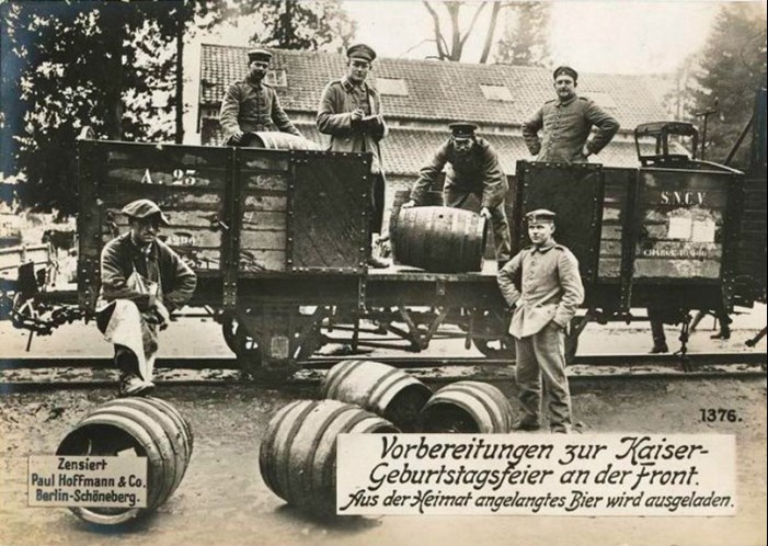 ‘Preparations For The Kaiser’S Birthday On The Front’.