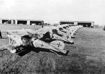 Albatros D III Fighters Of Jagdstaffel 50 Mid To Late 1917.