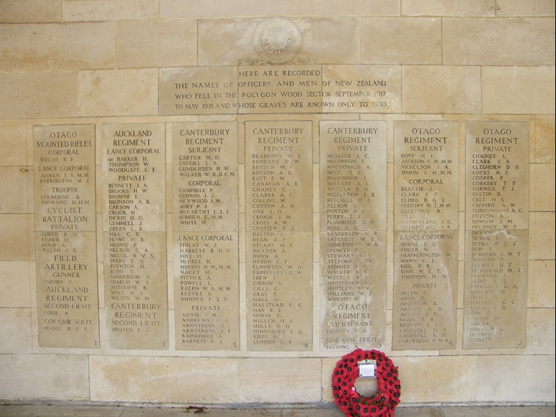 One Of The Two Panes Listing The Names Of The Missing On The Memorial.
